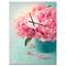 Designart Pink Peony Flowers in Vase Floral Wall Clock